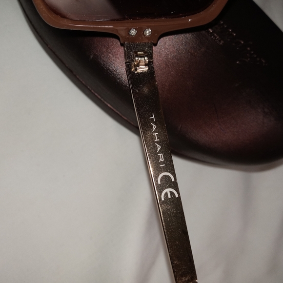 Tahari Square Wrap Sunglasses Model EETH0108-R TH110 BRN - Picture 6 of 7